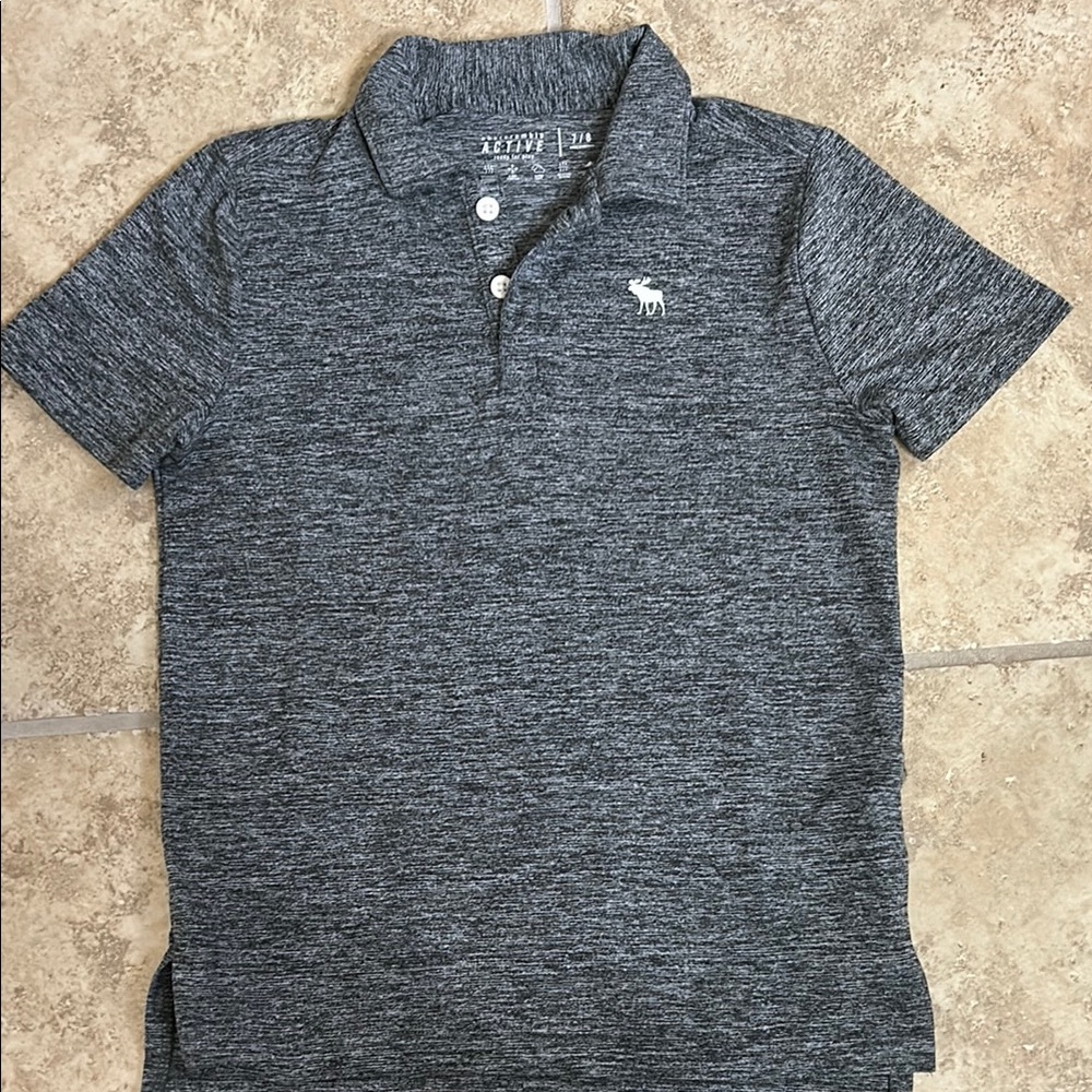 Abercrombie Kids Gray Active Polo Shirt